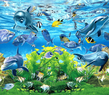 3D Ocean Floor Mural Wallpaper AJ Wallpaper 2 