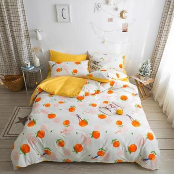 3D Orange Pattern 15028 Bed Pillowcases Quilt