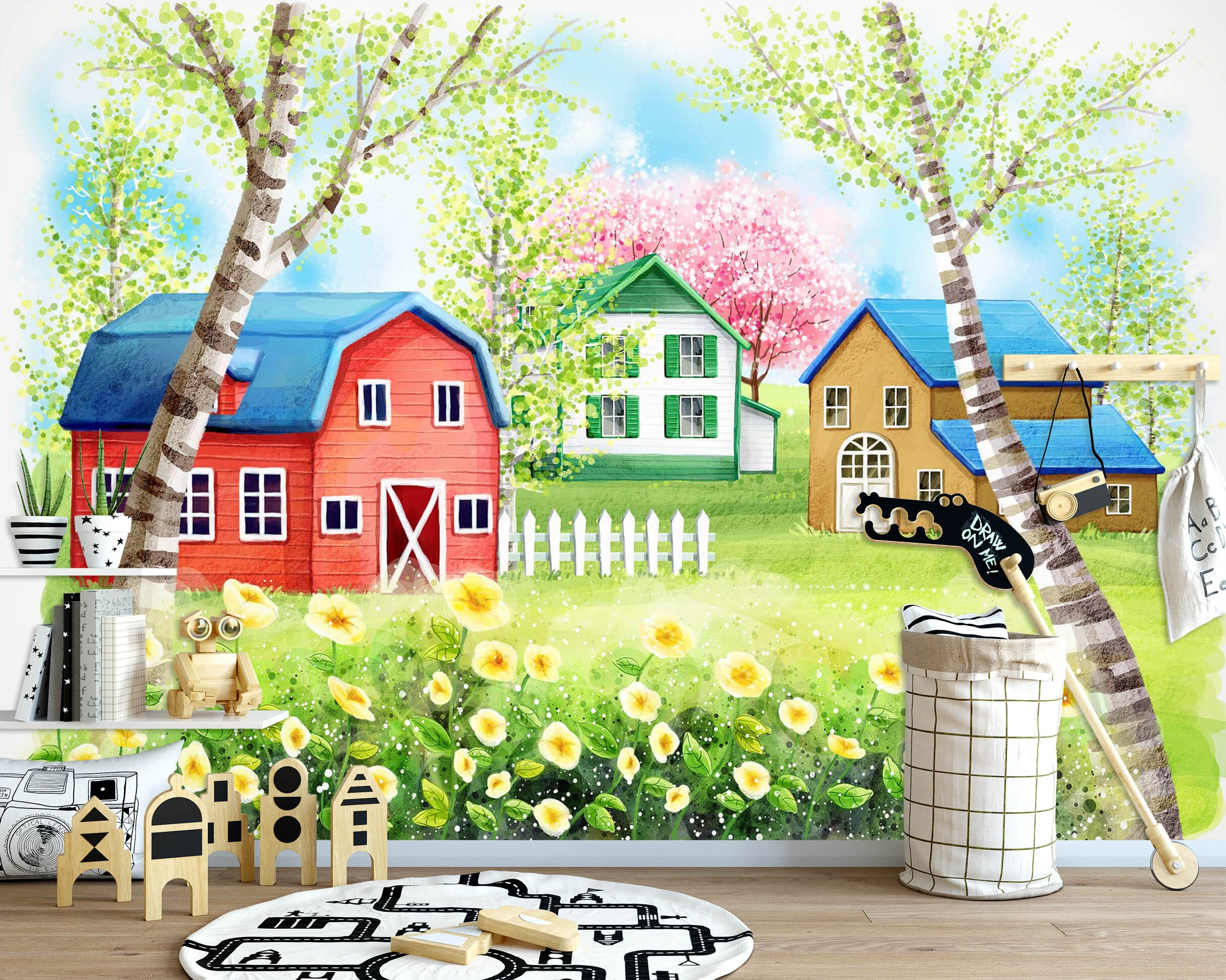 3D Park House 1666 Wall Murals Wallpaper AJ Wallpaper 2 