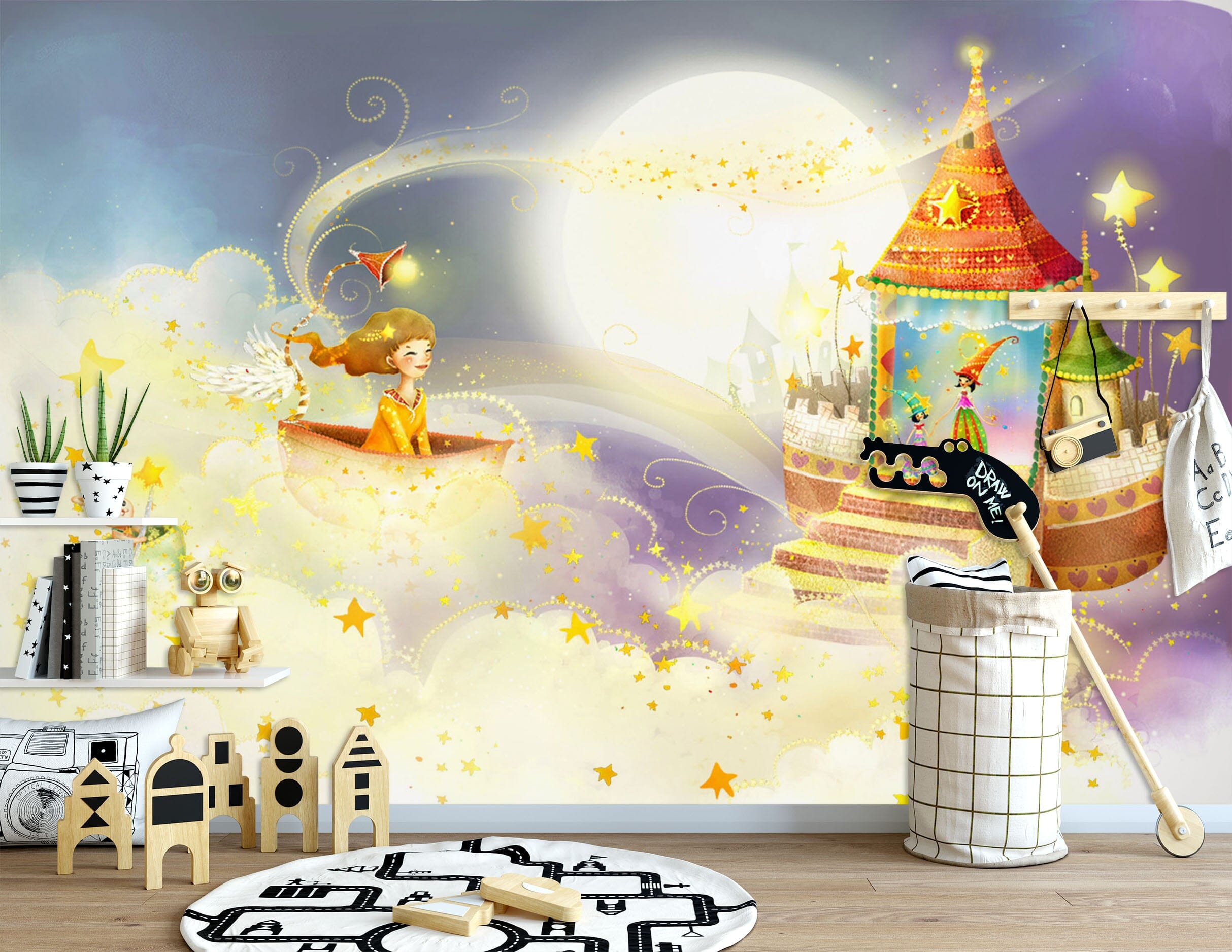3D Moon Castle 1733 Wall Murals Wallpaper AJ Wallpaper 2 