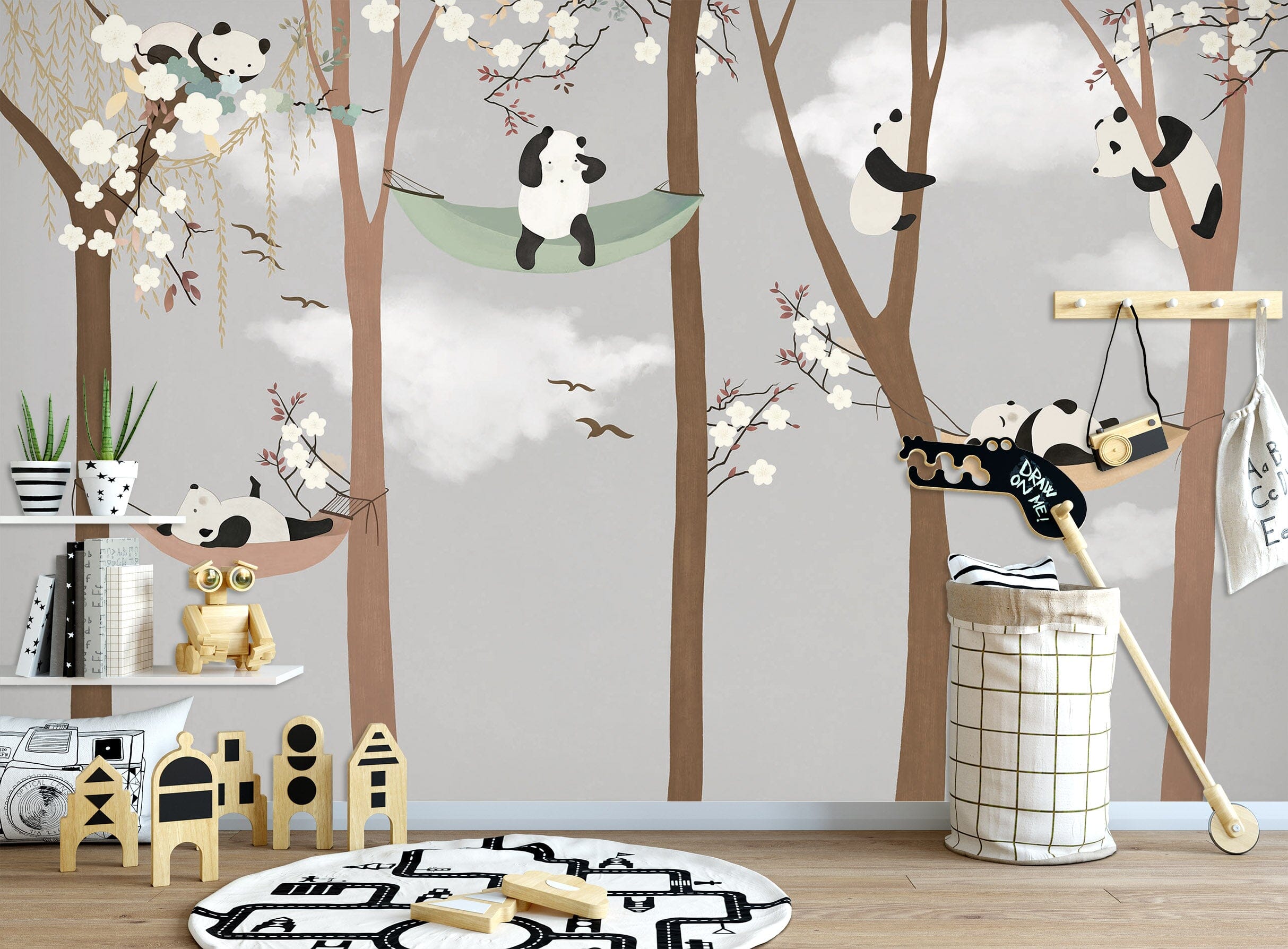 3D Forest Panda 1684 Wall Murals Wallpaper AJ Wallpaper 2 