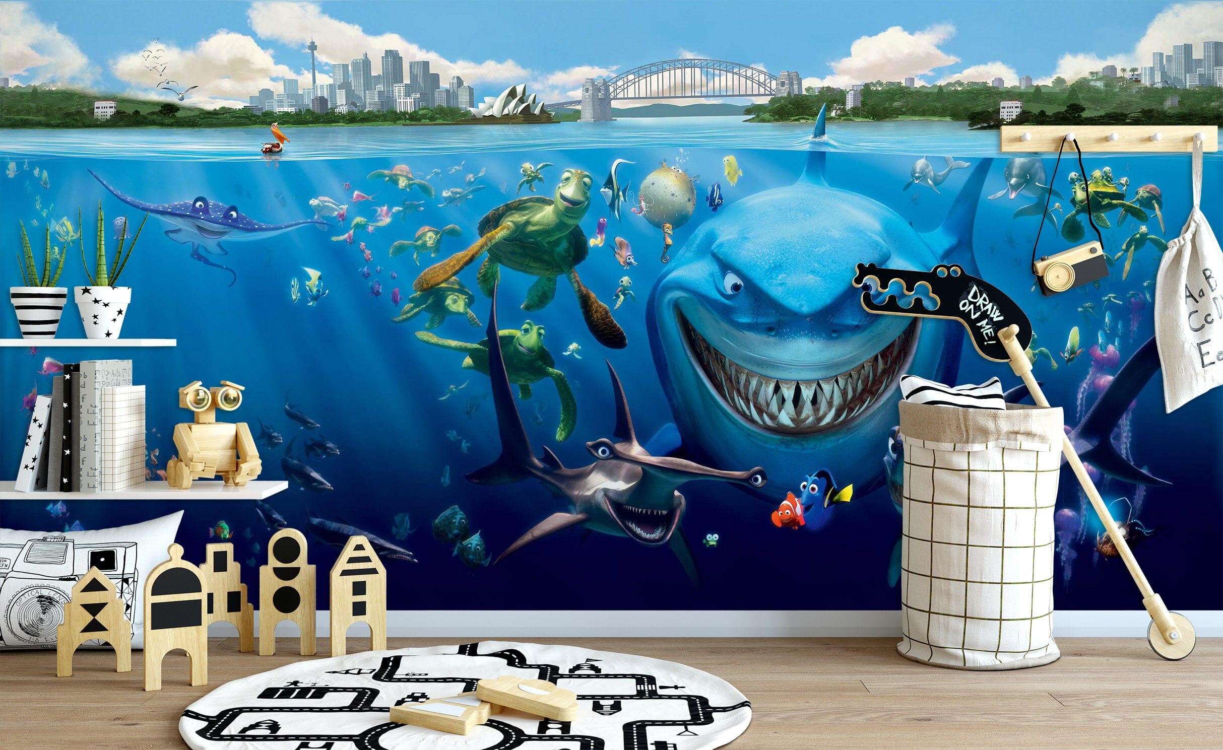 3D Funny Shark 1704 Wall Murals Wallpaper AJ Wallpaper 2 