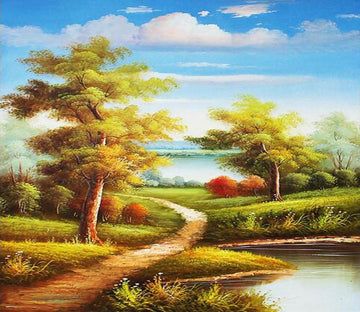 3D Forest Oil Painting tree Wallpaper AJ Wallpaper 1 