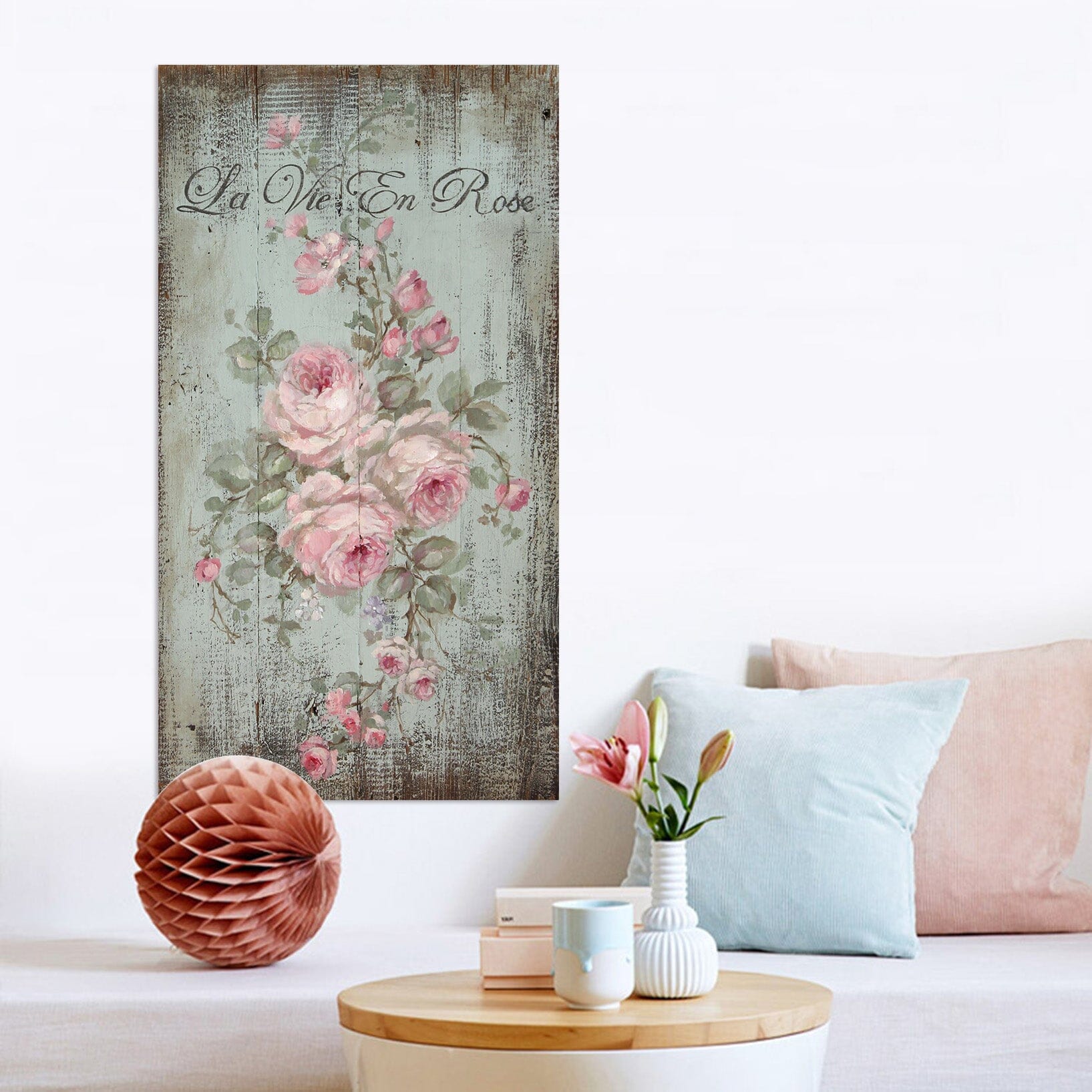 3D Pink Flowers 019 Debi Coules Wall Sticker Wallpaper AJ Wallpaper 2 