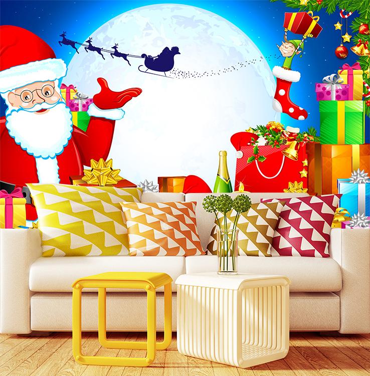 3D Moon Christmas Gifts 096 Wallpaper AJ Wallpaper 
