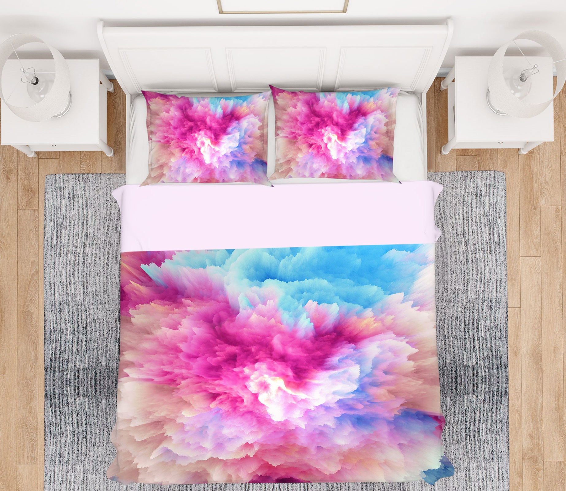 3D Colorful 16078 Bed Pillowcases Quilt