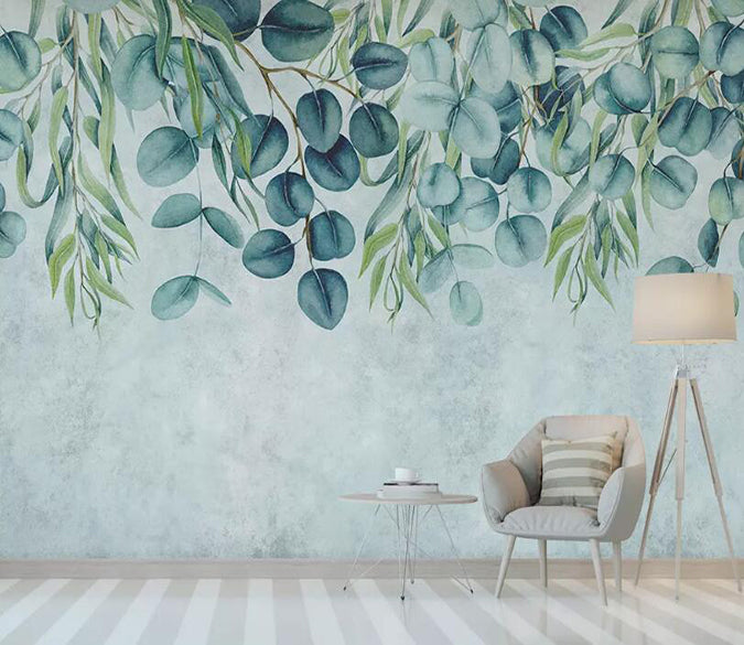 3D Green Leaf 1238 Wall Murals Wallpaper AJ Wallpaper 2 