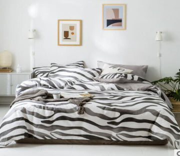 3D Zebra Pattern 14166 Bed Pillowcases Quilt