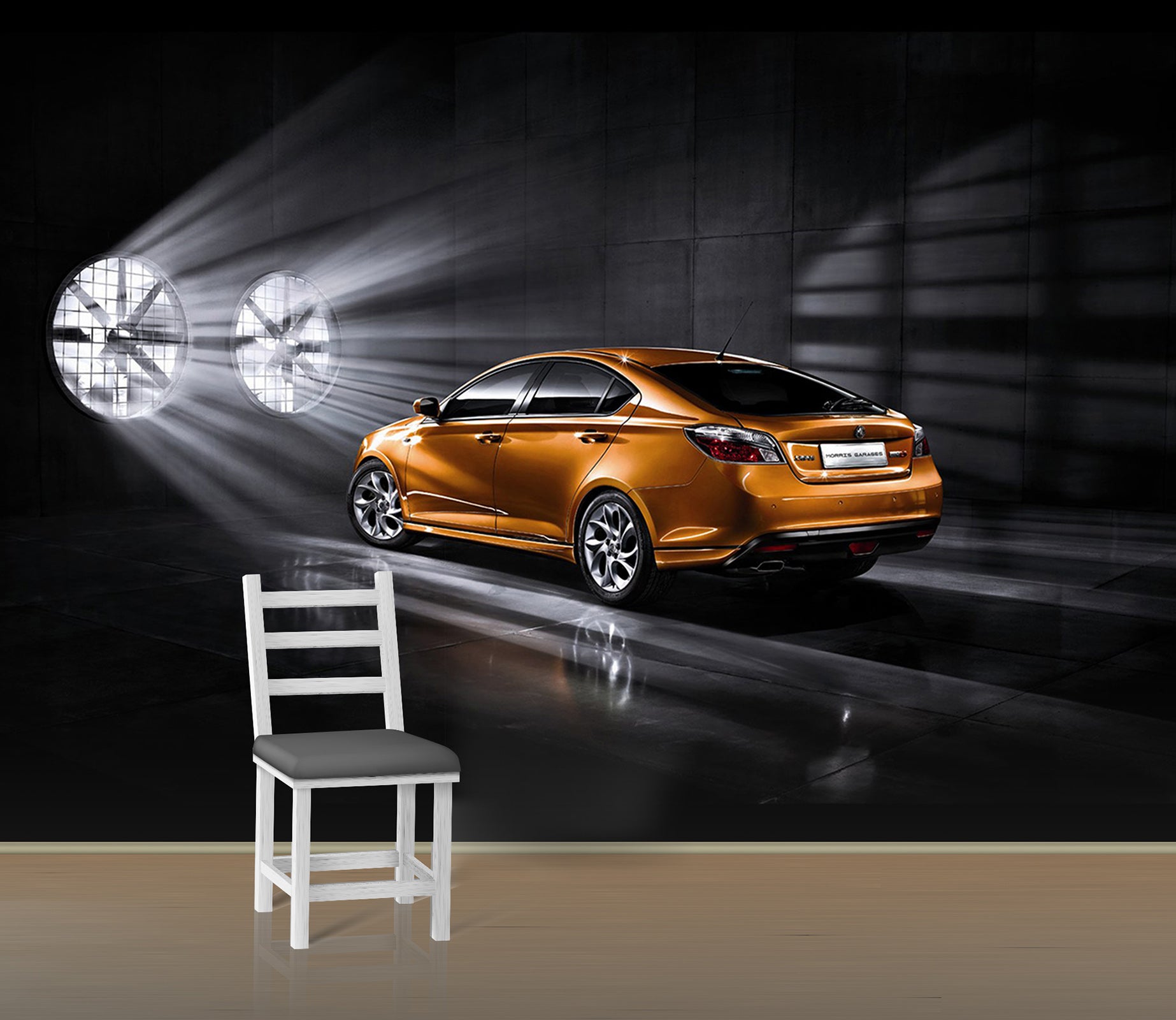 3D Parking Lot Car 019 Vehicle Wall Murals