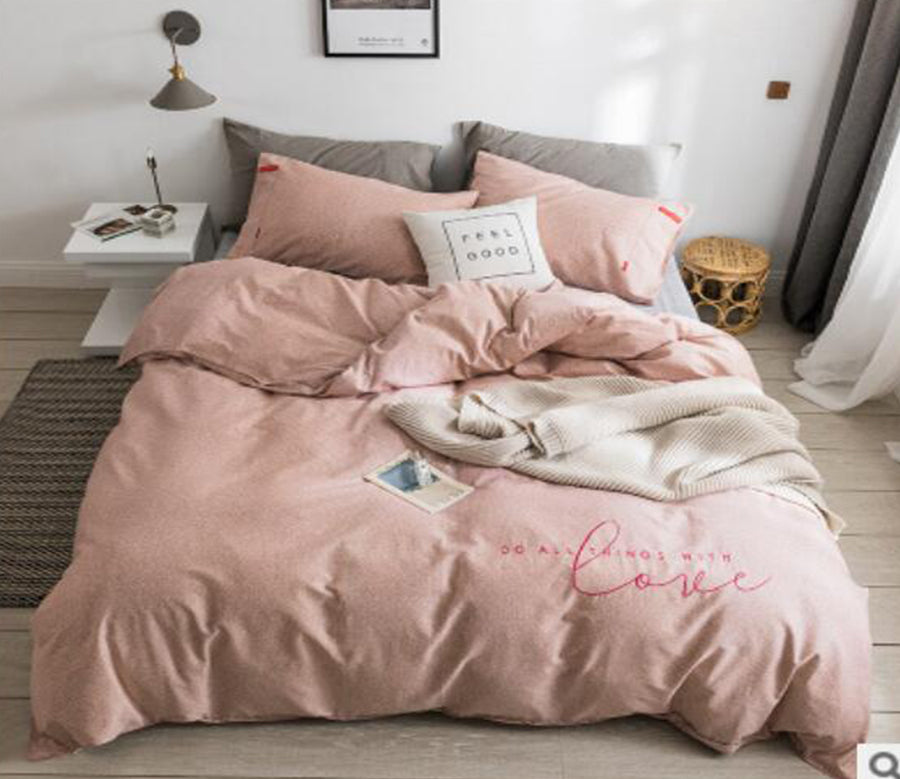 3D Pink 30207 Bed Pillowcases Quilt