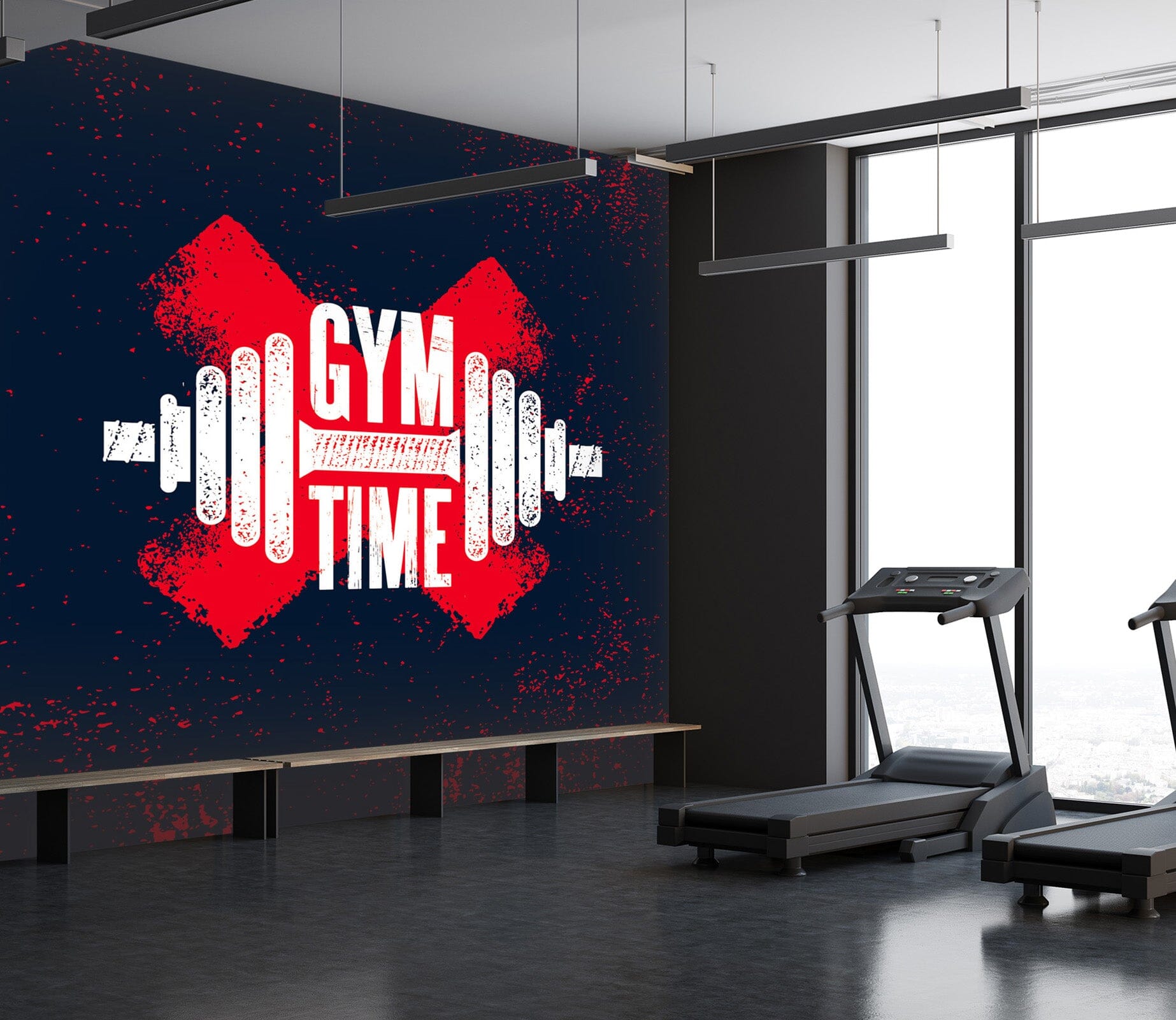 3D Fitness Time 293 Wall Murals Wallpaper AJ Wallpaper 2 