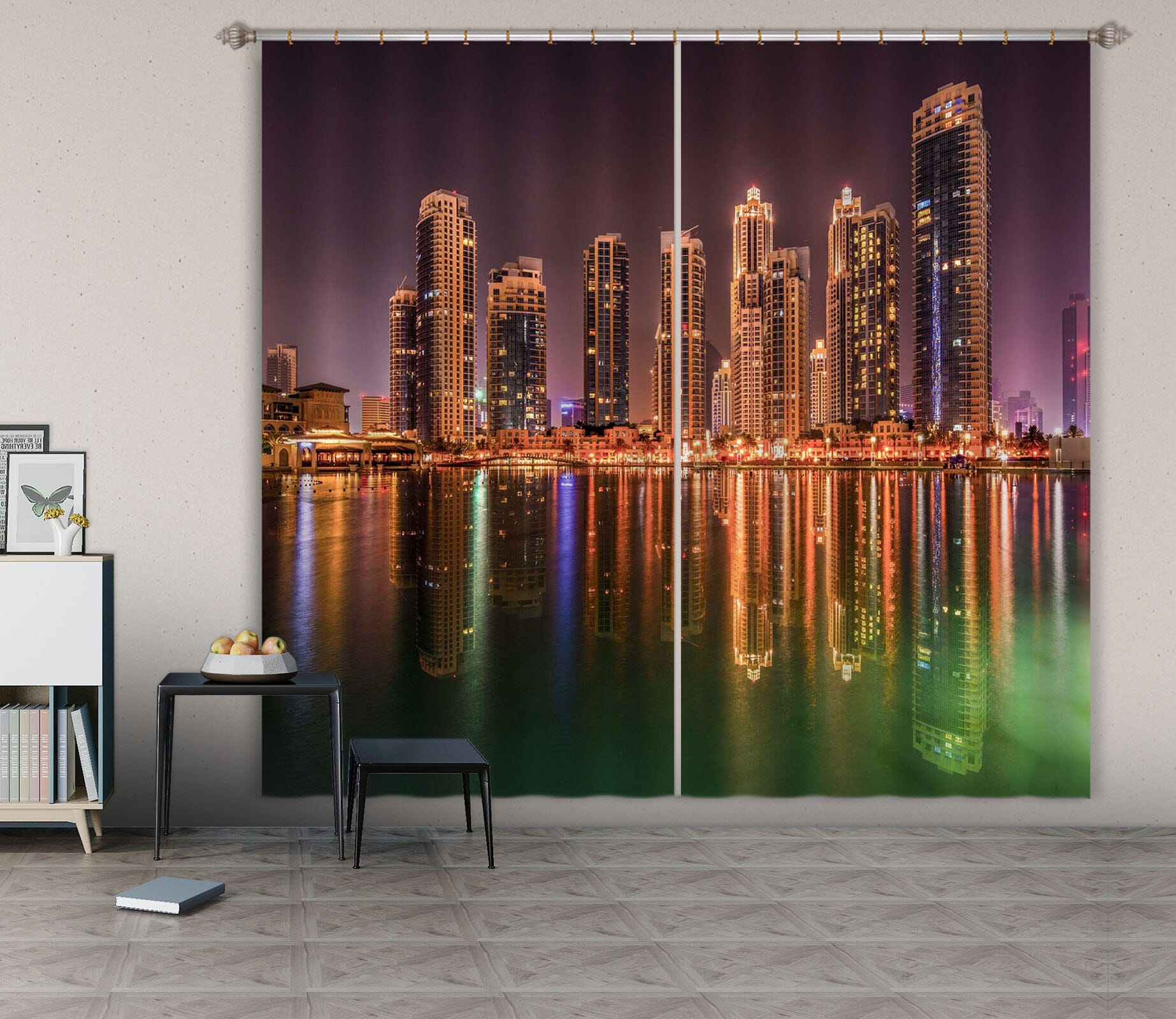 3D Night Building 064 Marco Carmassi Curtain Curtains Drapes Curtains AJ Creativity Home 