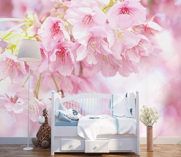 3D Pink Flowers 312 Wall Murals Wallpaper AJ Wallpaper 2 