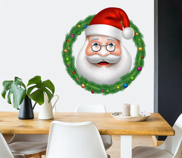 3D Santa Claus Circle 49 Wall Stickers Wallpaper AJ Wallpaper 