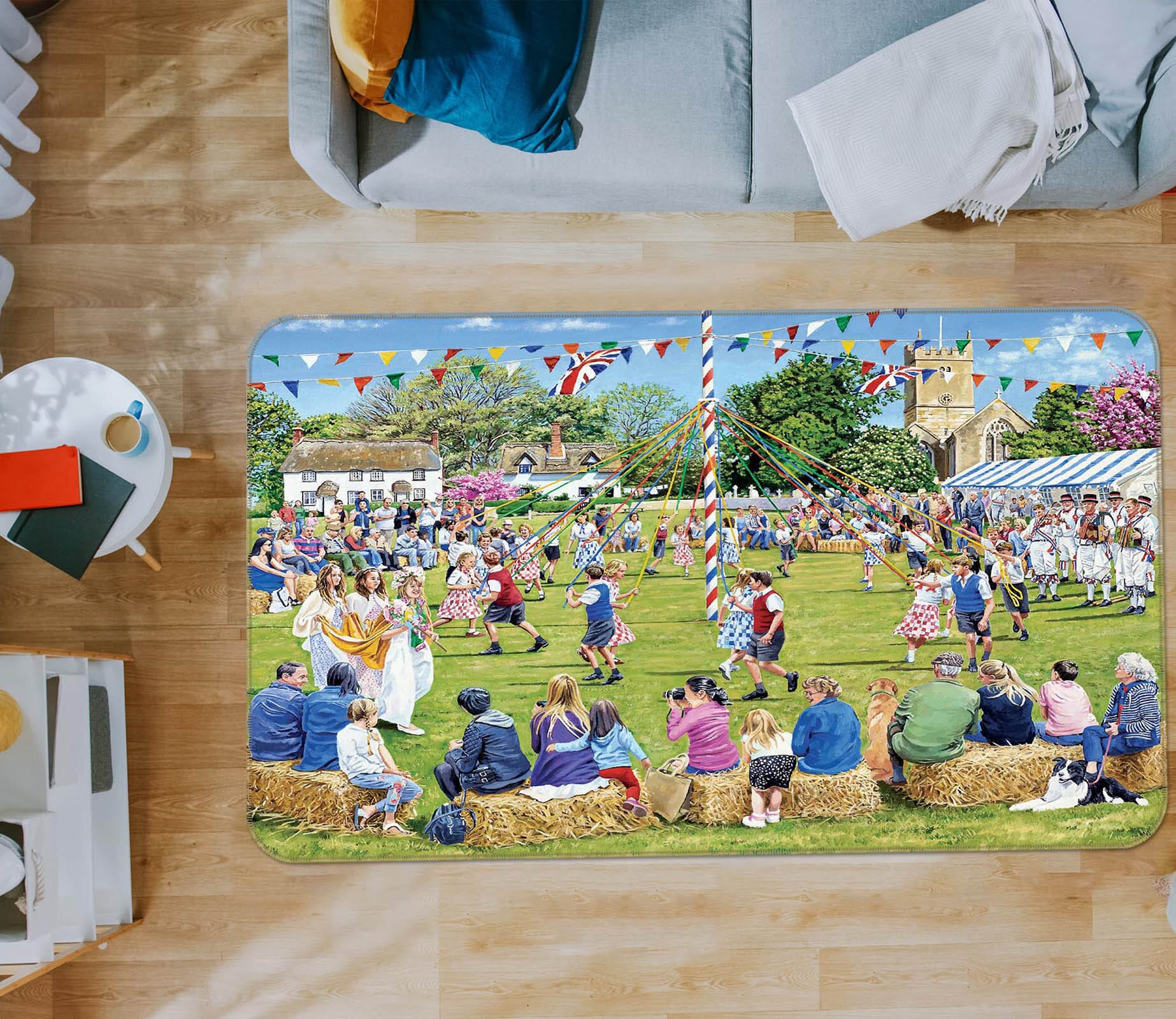 3D May Day Celebrations 1089 Trevor Mitchell Rug Non Slip Rug Mat Mat AJ Creativity Home 