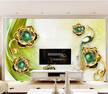 3D Rich Flower 51 Wall Murals Wallpaper AJ Wallpaper 2 