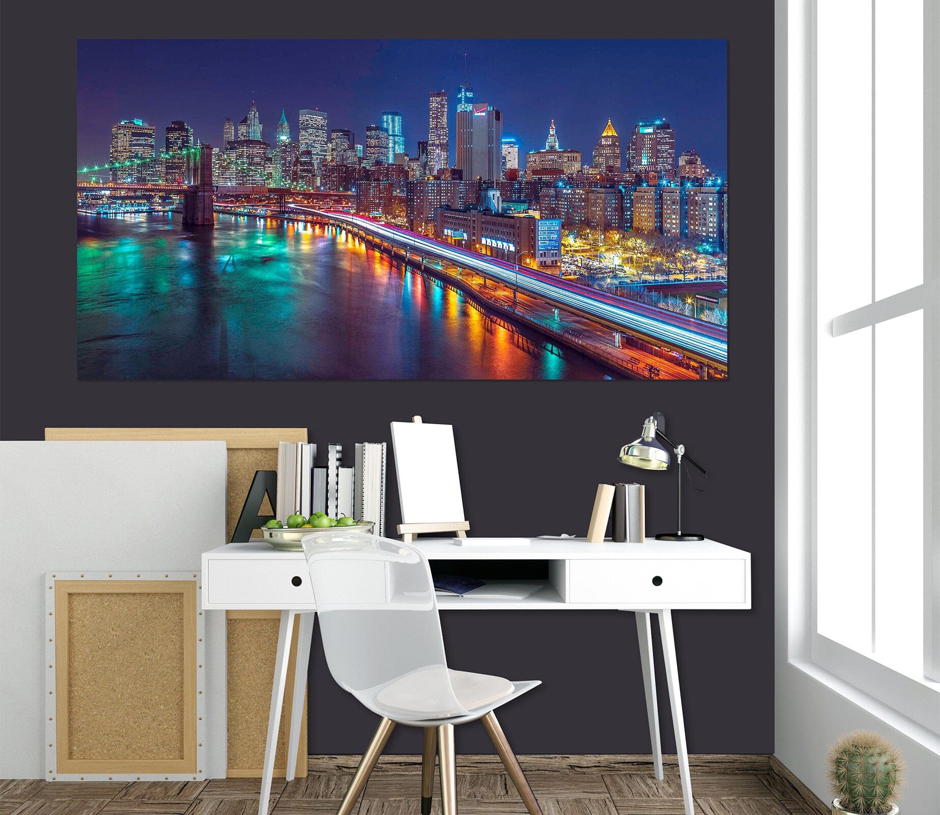 3D New York Lights 019 Assaf Frank Wall Sticker Wallpaper AJ Wallpaper 2 