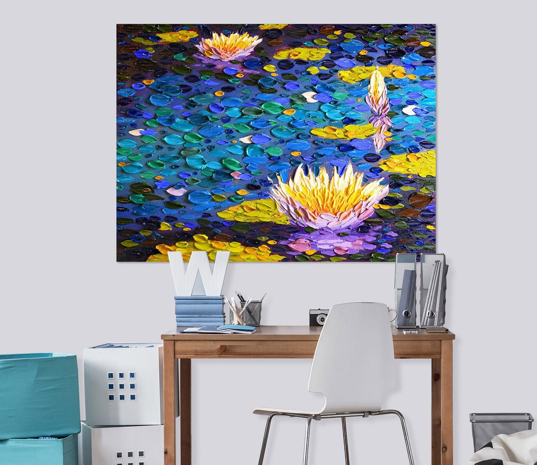 3D Lotus Light 028 Dena Tollefson Wall Sticker Wallpaper AJ Wallpaper 2 