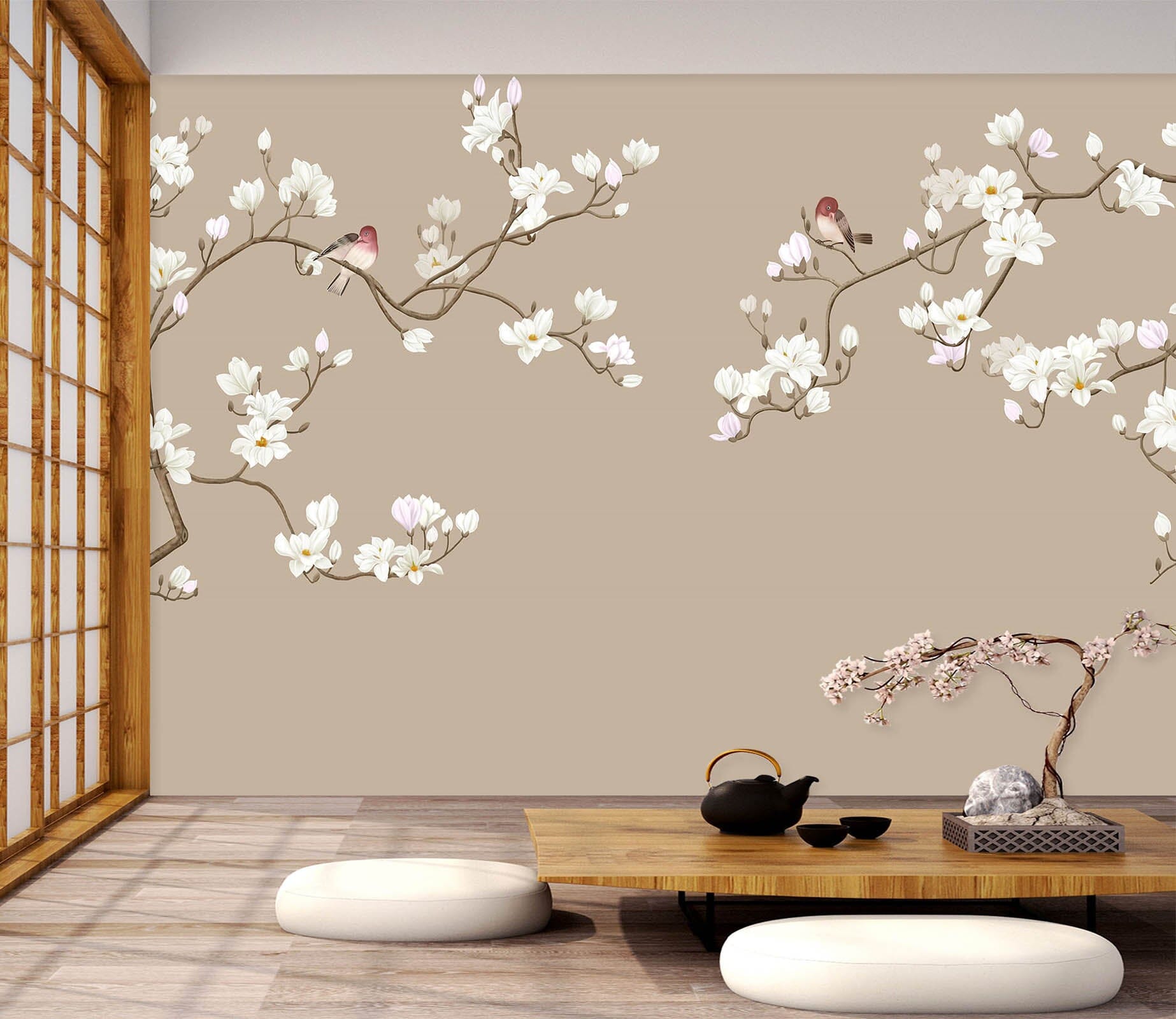 3D Peach Blossom 1439 Wall Murals Wallpaper AJ Wallpaper 2 