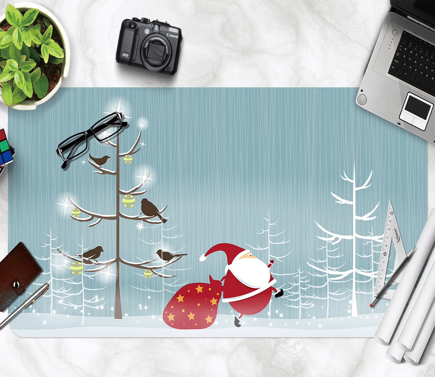 3D Little Old Man 039 Desk Mat Mat AJ Creativity Home 