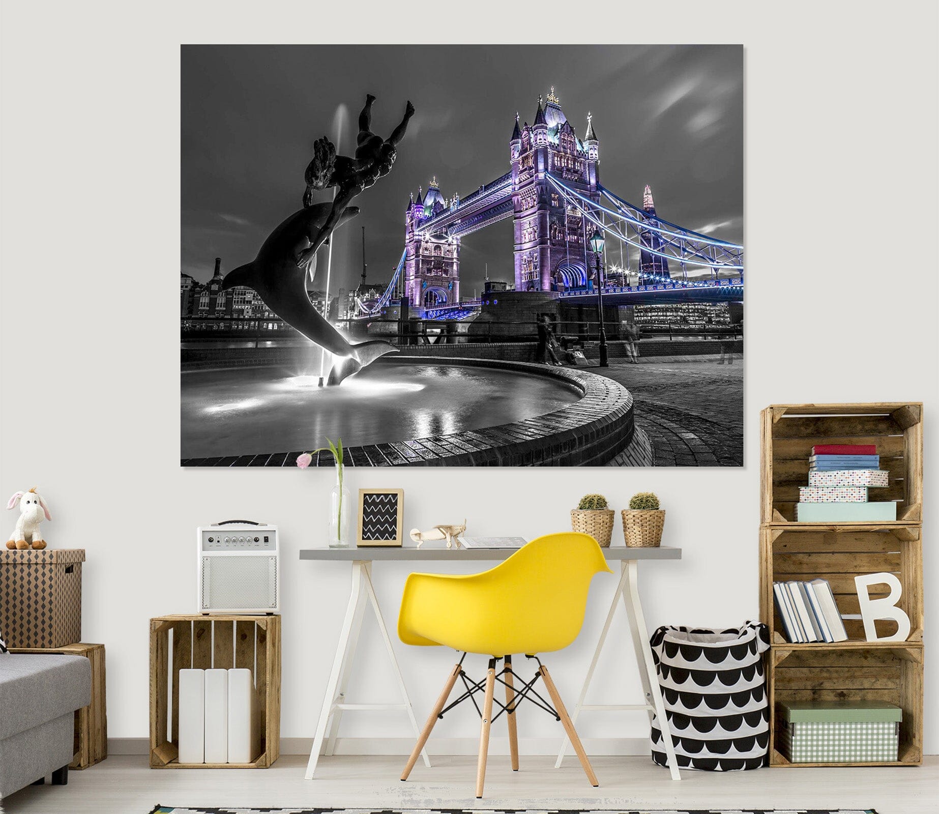 3D City Night 025 Assaf Frank Wall Sticker Wallpaper AJ Wallpaper 2 