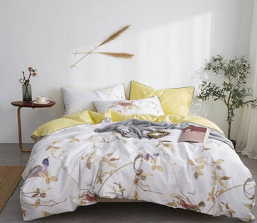 3D Yellow Pattern 7086 Bed Pillowcases Quilt