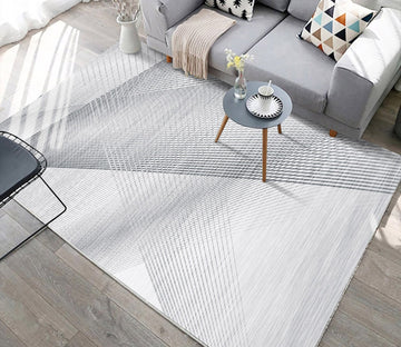 3D Gray Stripe WG300 Non Slip Rug Mat Mat AJ Creativity Home 