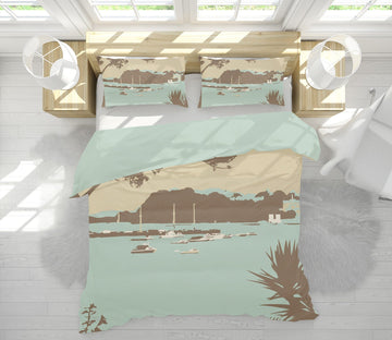 3D Sandbanks Brownsea Island 2049 Steve Read Bedding Bed Pillowcases Quilt Quiet Covers AJ Creativity Home 