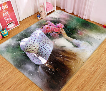 3D Flowers 36165 Non Slip Rug Mat