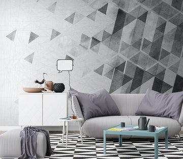 3D Black Triangle WG052 Wall Murals