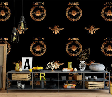 3D Golden Fly 132 Uta Naumann Wall Mural Wall Murals