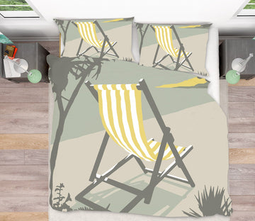 3D Marazion Deckchair 2027 Steve Read Bedding Bed Pillowcases Quilt Quiet Covers AJ Creativity Home 