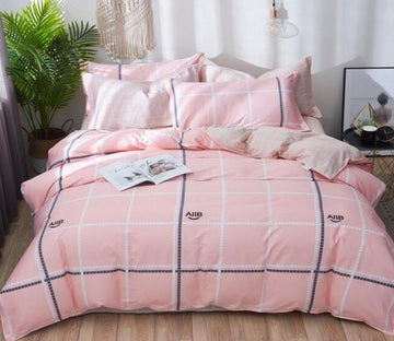 3D Pink 3117 Bed Pillowcases Quilt