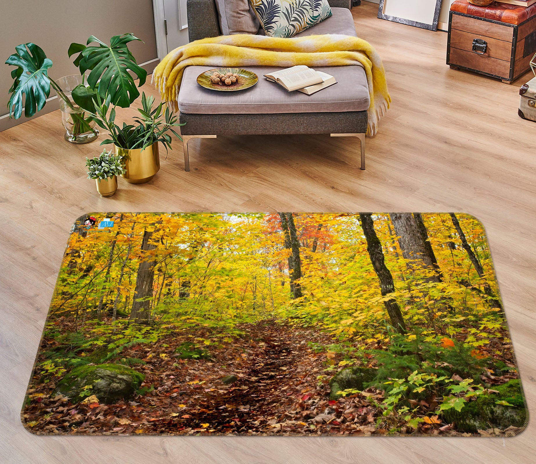 3D Forest 62035 Kathy Barefield Rug Non Slip Rug Mat