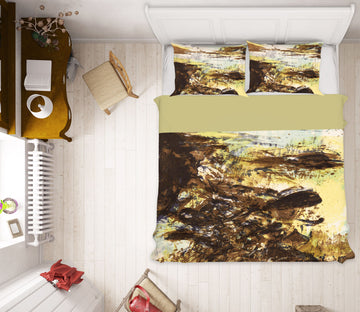 3D Brown Pattern 15193 Bed Pillowcases Quilt