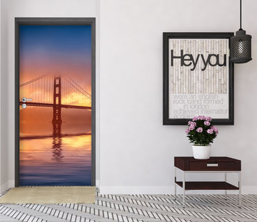 3D Sunset Bridge 122115 Marco Carmassi Door Mural