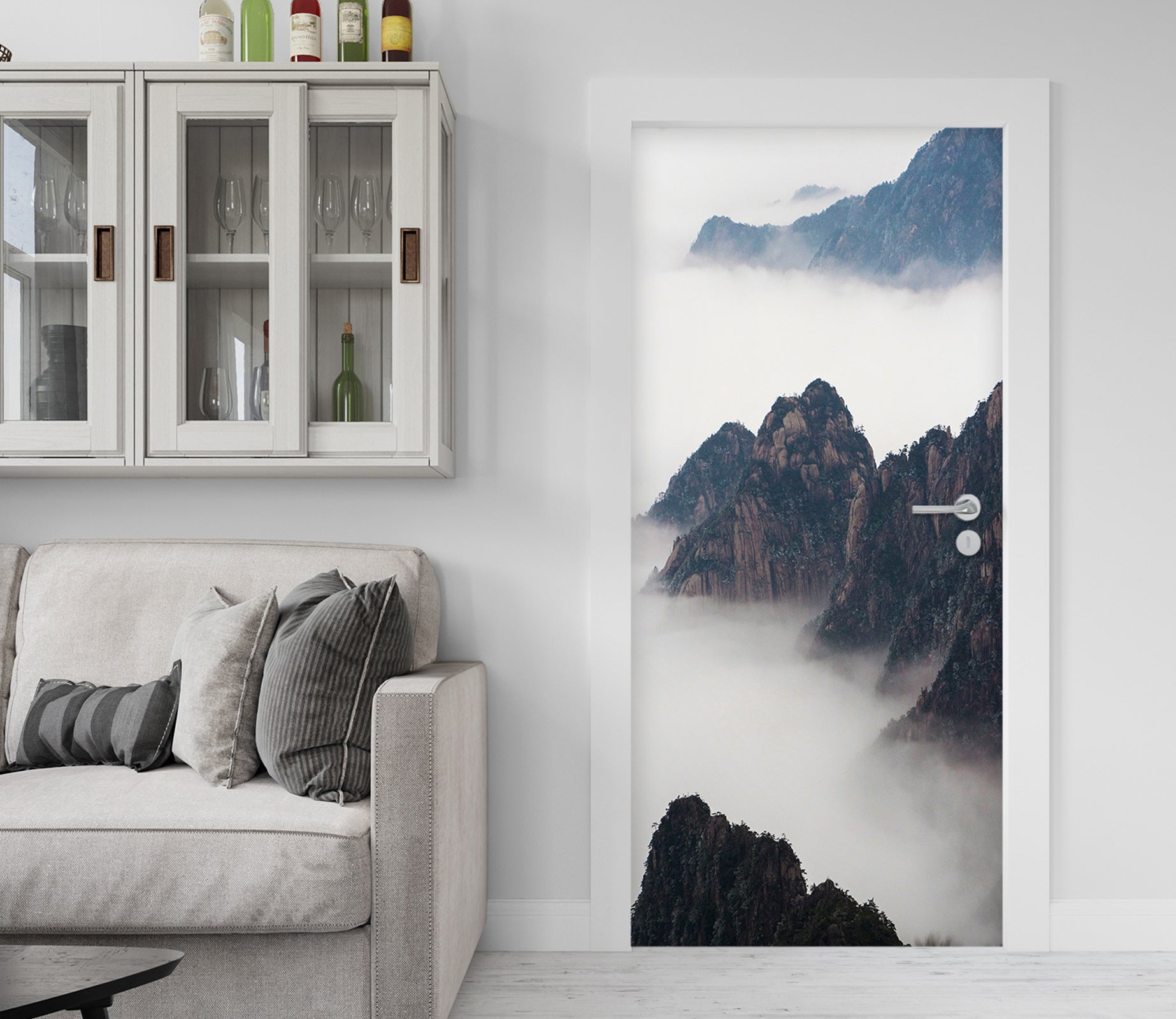 3D Mountains 25090 Door Mural