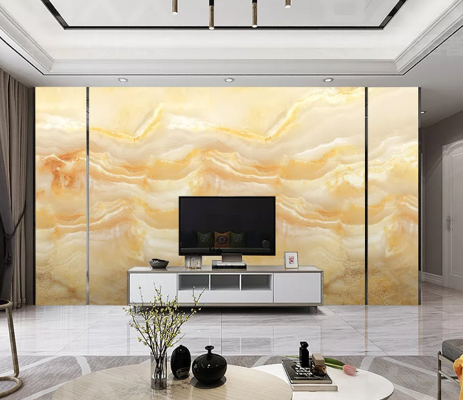 3D Yellow Slate WC2583 Wall Murals