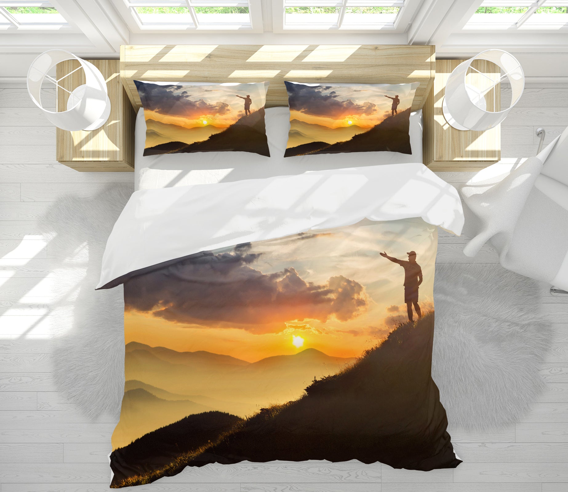 3D Mountain 60249 Bed Pillowcases Quilt
