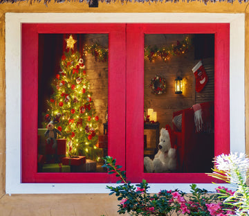 3D Christmas Tree Gift 43107 Christmas Window Film Print Sticker Cling Stained Glass Xmas