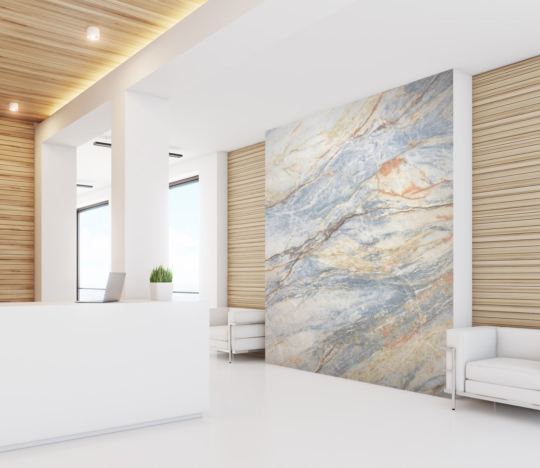 3D Colored Marble 073 Wall Murals