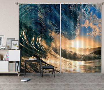 3D Giant Wave 755 Curtains Drapes Wallpaper AJ Wallpaper 