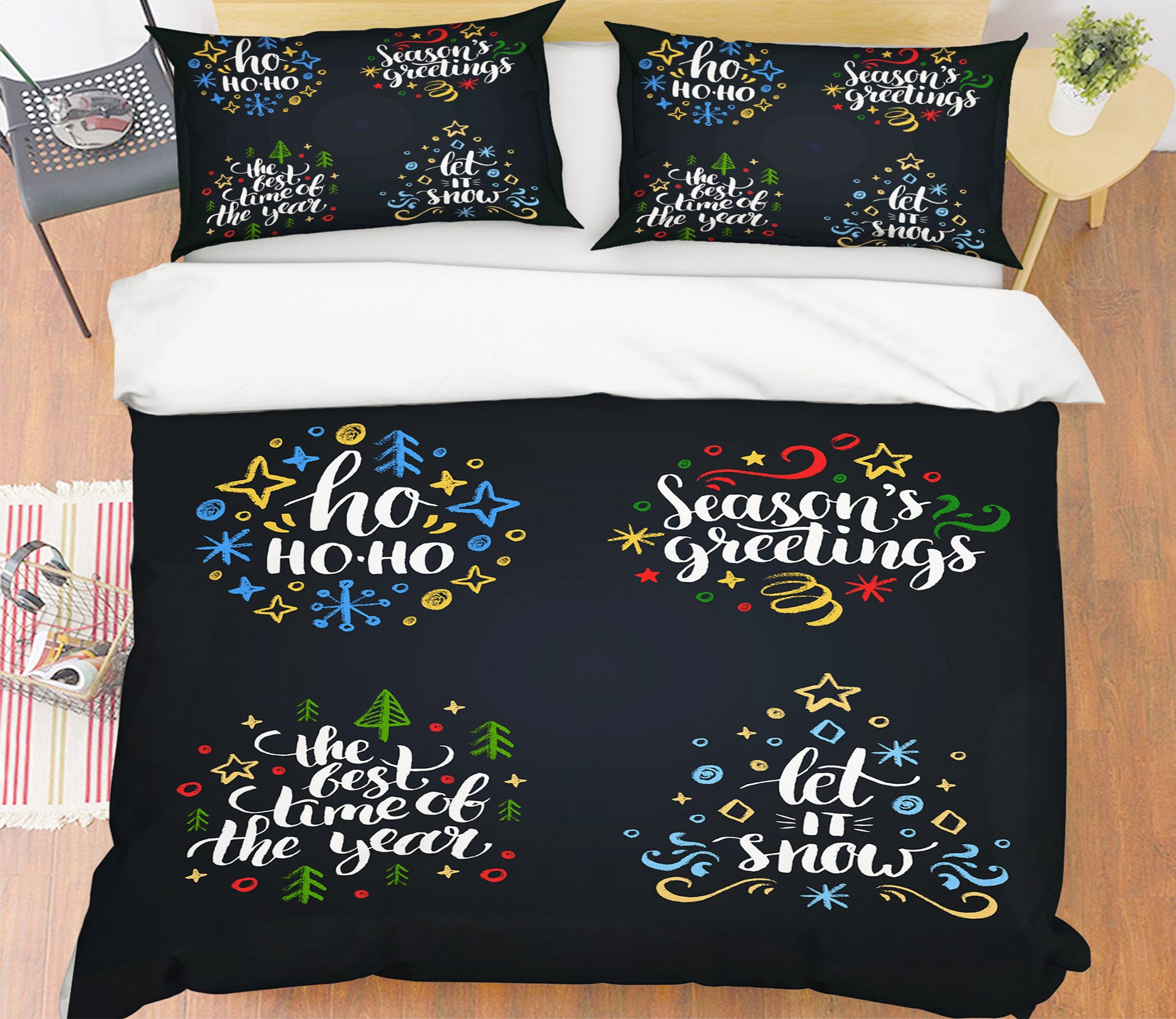 3D Letter 59058 Bed Pillowcases Quilt