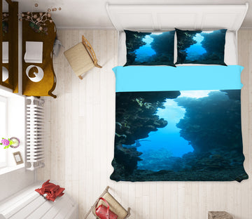 3D Seabed Stones 15117 Bed Pillowcases Quilt
