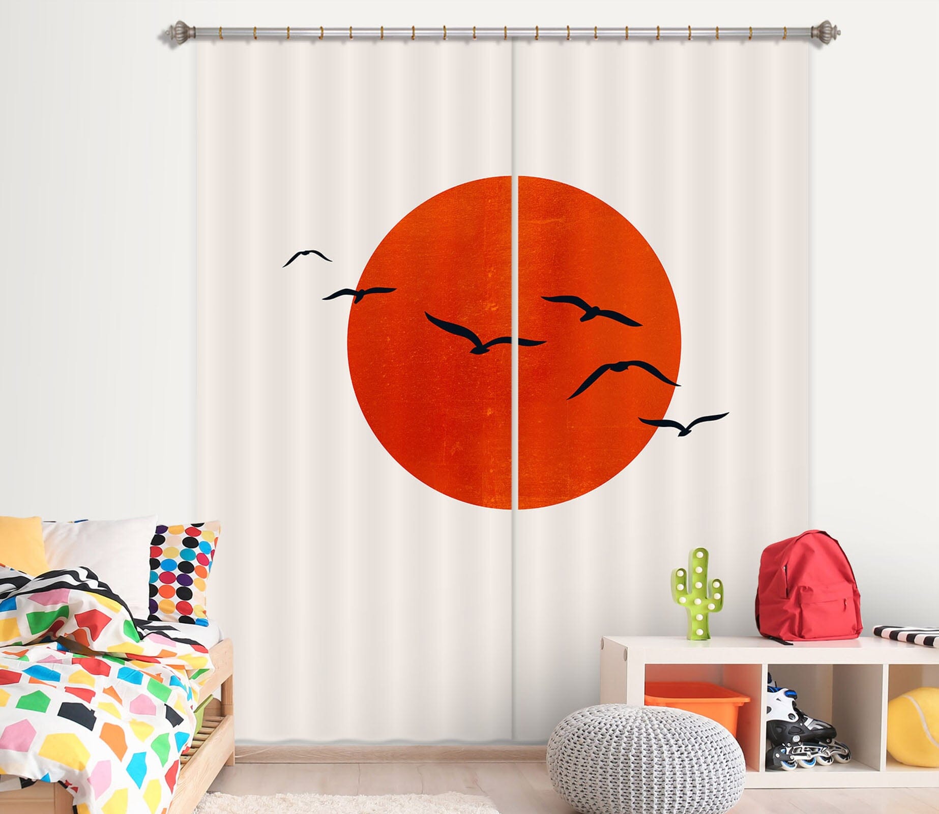 3D Sunny Day 1001 Boris Draschoff Curtain Curtains Drapes Curtains AJ Creativity Home 