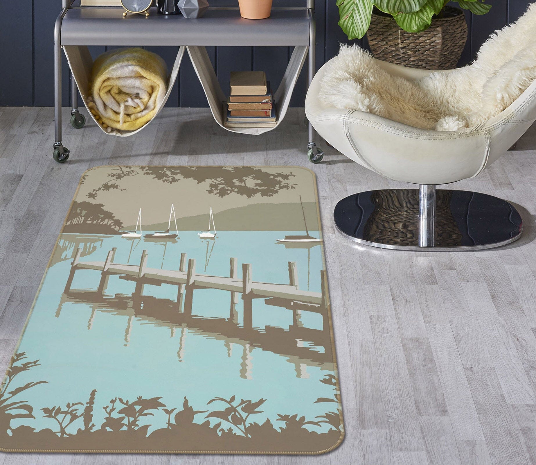 3D Windermere 1163 Steve Read Rug Non Slip Rug Mat Mat AJ Creativity Home 