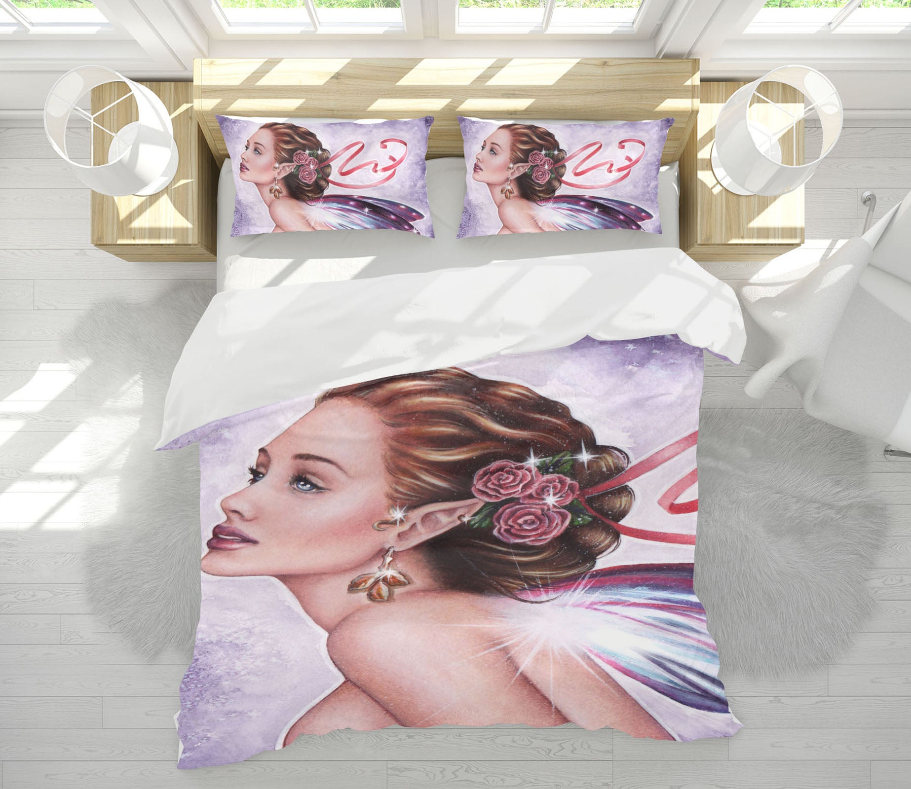 3D Woman Wings 8862 Brigid Ashwood Bedding Bed Pillowcases Quilt Cover Duvet Cover