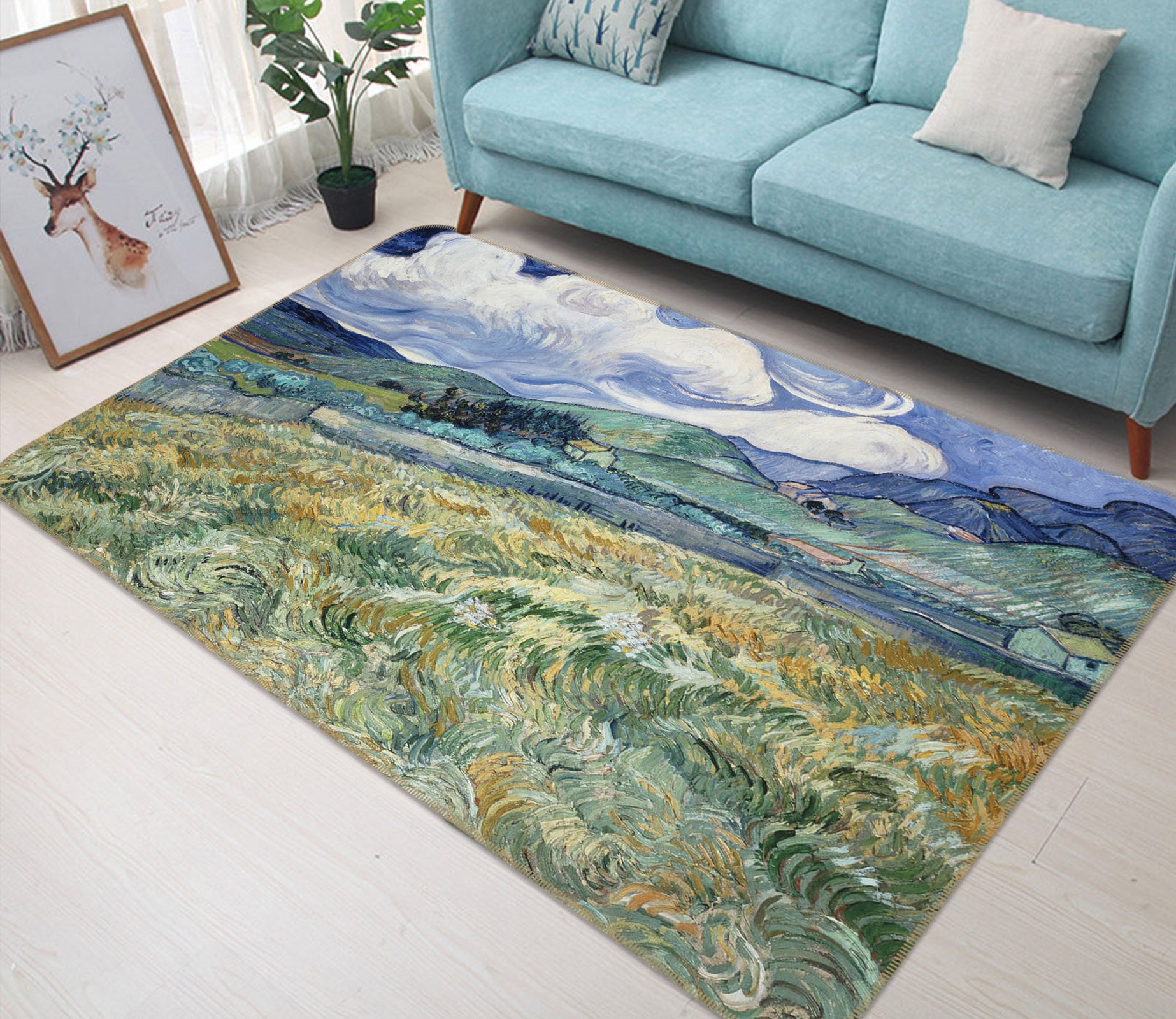 3D Grass Houses 33111 Non Slip Rug Mat