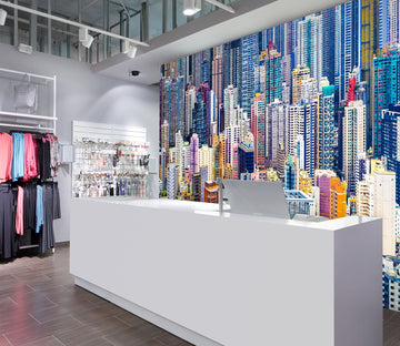 3D Colored Building 125 Wall Murals Wallpaper AJ Wallpaper 2 