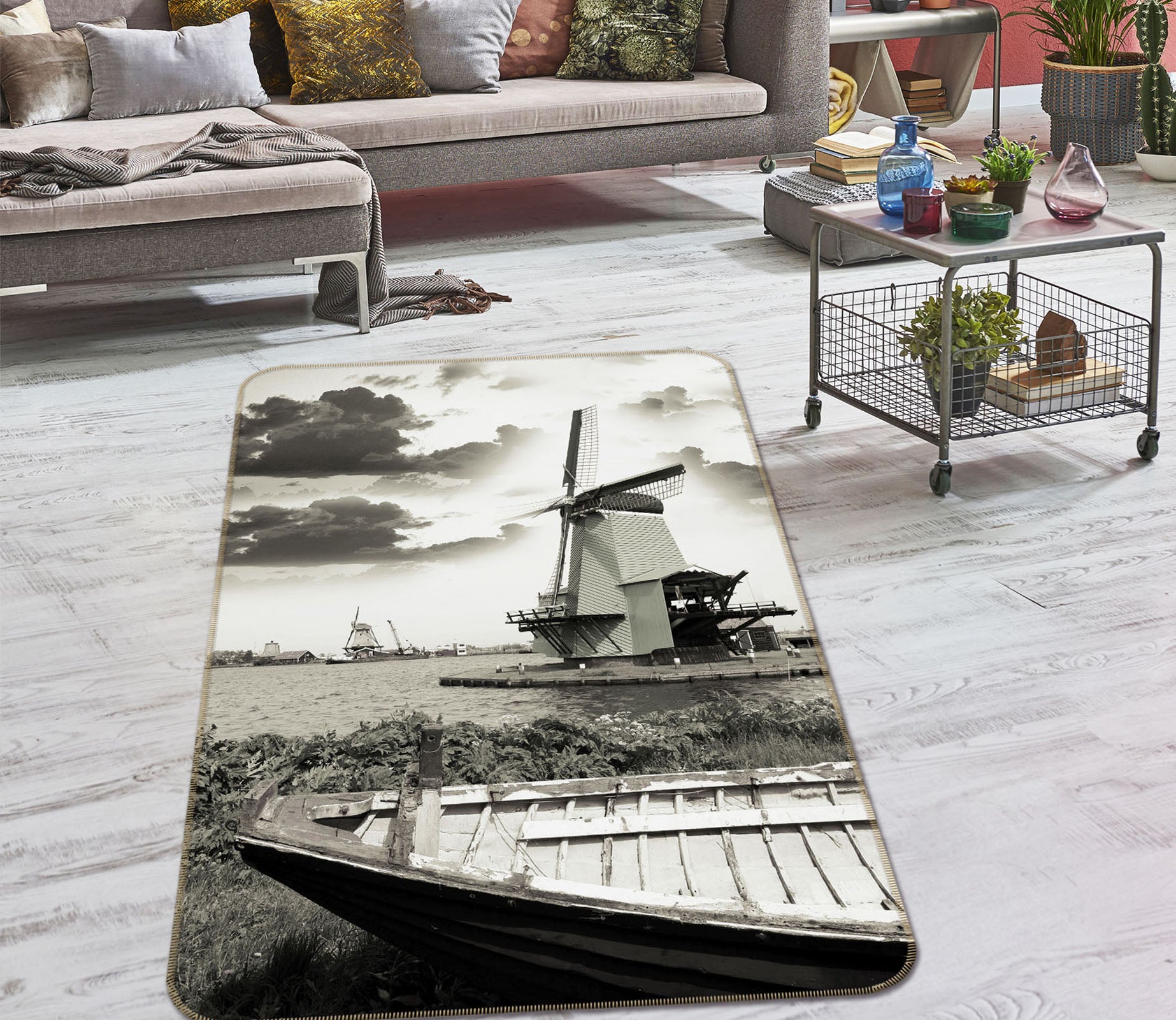 3D Windmill 32156 Non Slip Rug Mat